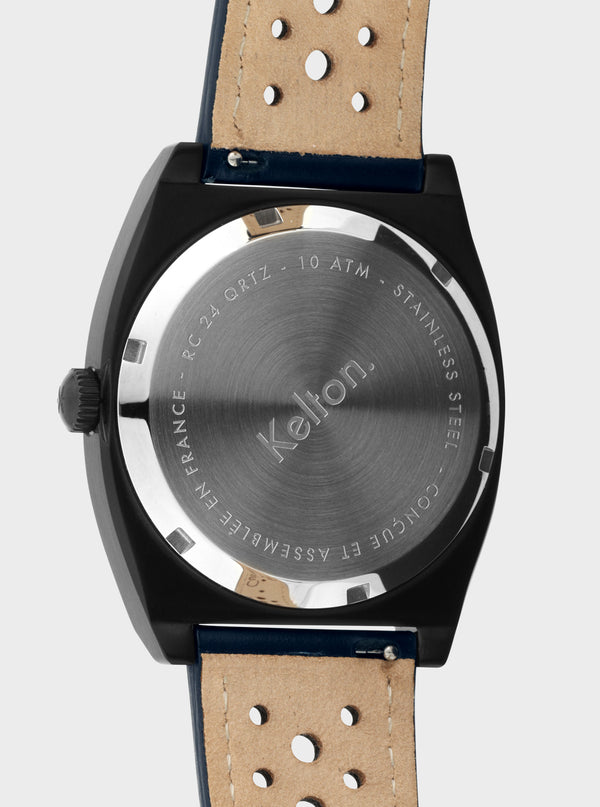 MONTRE KELTON - RC24 QRTZ noire – bracelet navy