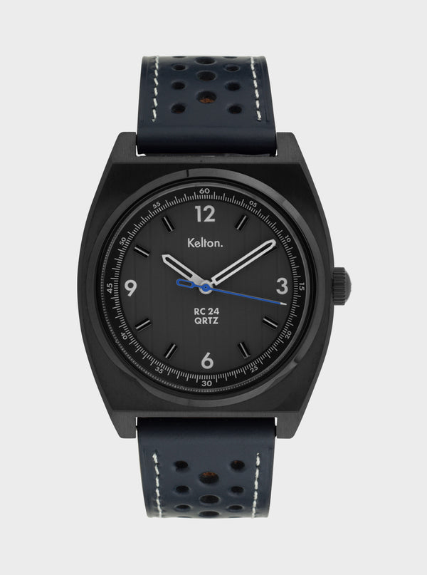 MONTRE KELTON - RC24 QRTZ noire – bracelet navy