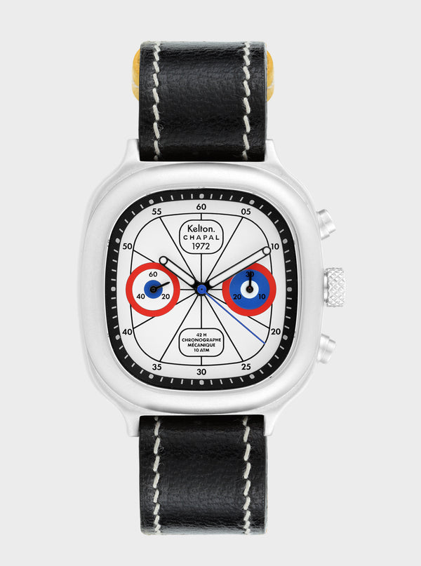 Chronographe 1972 Skywhite Kelton x Chapal