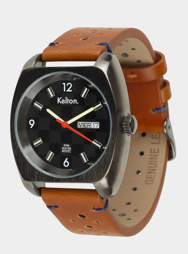 MONTRE KELTON - RC 22 Damier Brown