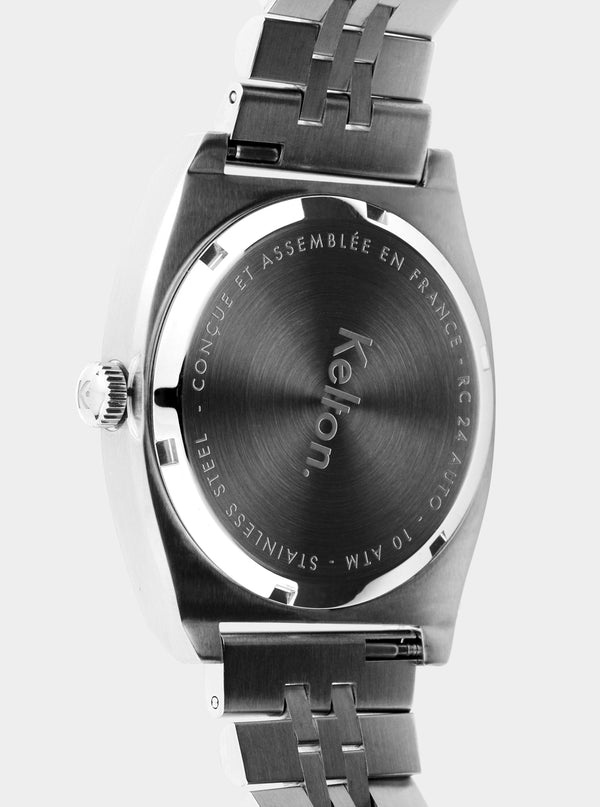 MONTRE KELTON - RC 24 Auto blanche - bracelet jubillee