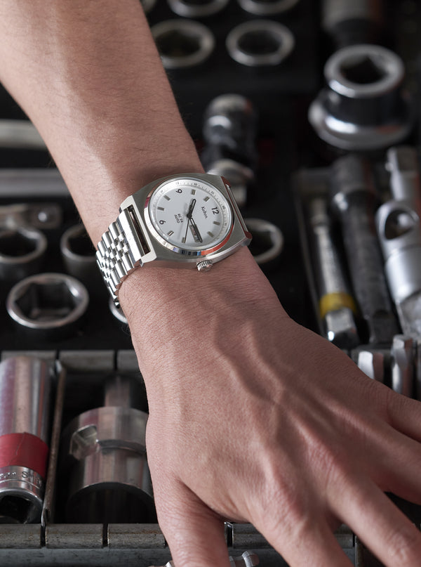 MONTRE KELTON - RC 24 Auto blanche - bracelet jubillee