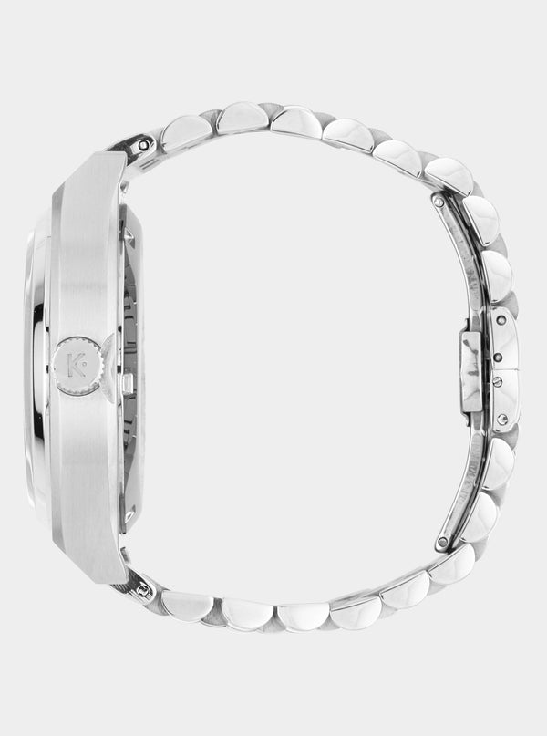MONTRE KELTON - RC 24 Auto blanche - bracelet jubillee