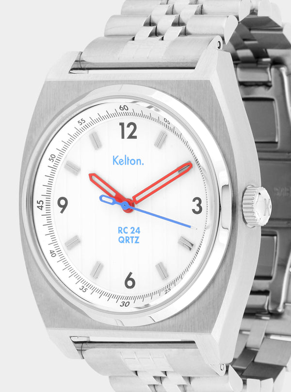 MONTRE KELTON - RC24 QRTZ Blanche - Bracelet jubillee