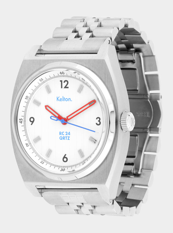 MONTRE KELTON - RC24 QRTZ Blanche - Bracelet jubillee