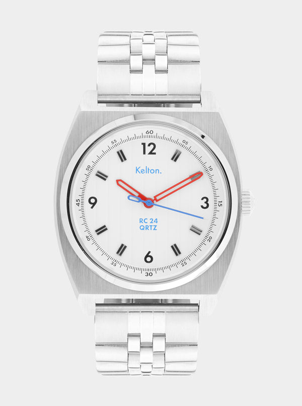 MONTRE KELTON - RC24 QRTZ Blanche - Bracelet jubillee