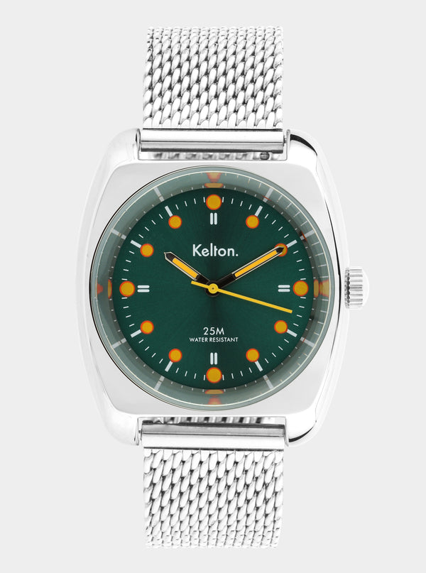 MONTRE KELTON - RC 2 vert-orange Mesh