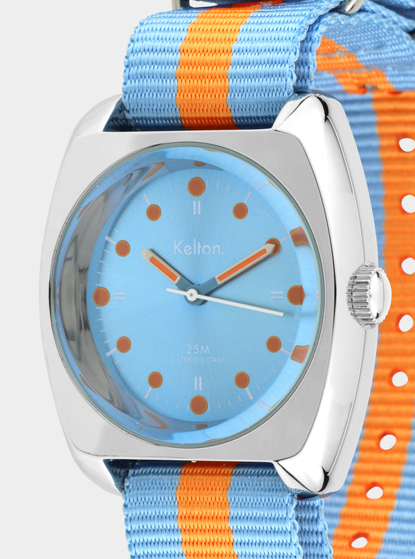 MONTRE KELTON - RC 2 Nato bleu-orange