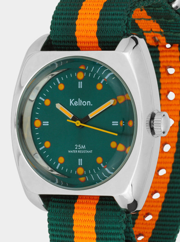 MONTRE KELTON -  RC 2 Nato vert-orange