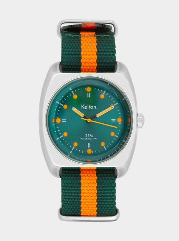 MONTRE KELTON -  RC 2 Nato vert-orange