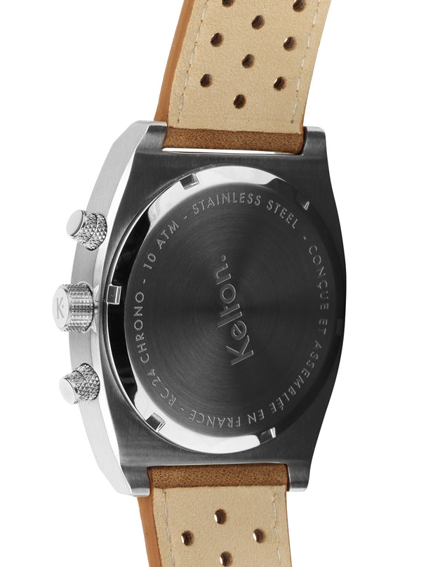 MONTRE KELTON - RC 24 Chrono méca-quartz blanc