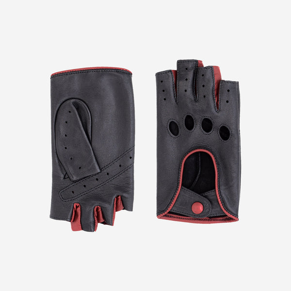 GLOVE STORY - GANTS DE CONDUITE, MITAINES-CUIR AGNEAU-NON DOUBLÉ-21125N- FEMME