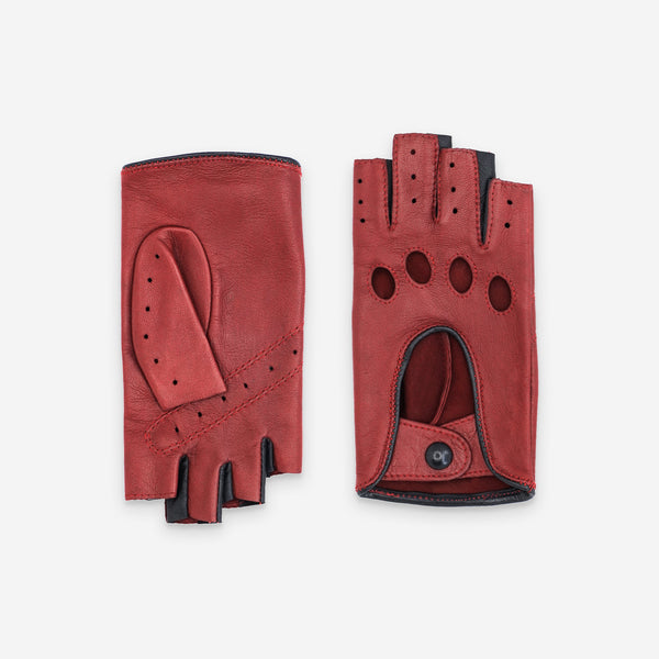 GLOVE STORY - GANTS DE CONDUITE, MITAINES-CUIR AGNEAU-NON DOUBLÉ-21125N- FEMME