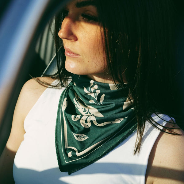 Foulard Wildust Sisters -MOTO THERAPY GREEN