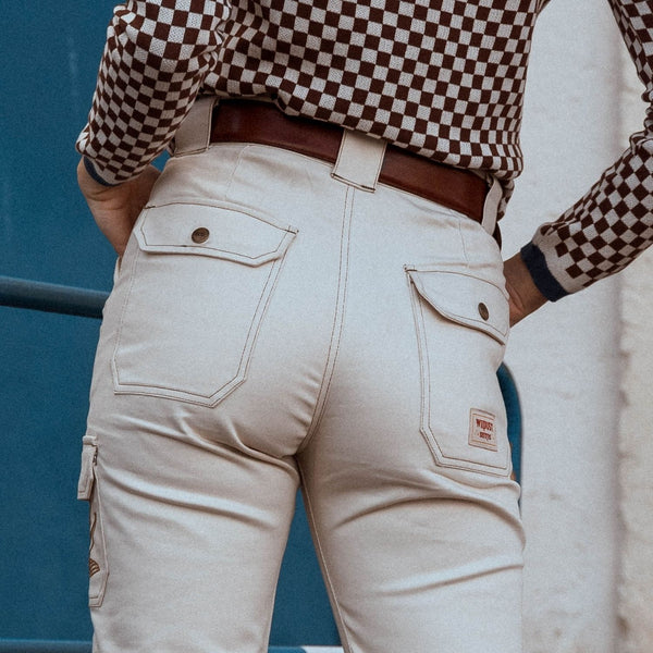Pantalon Wildust Sisters - CARGO OVERLAND - IVOIRE- HOMOLOGUÉ CE