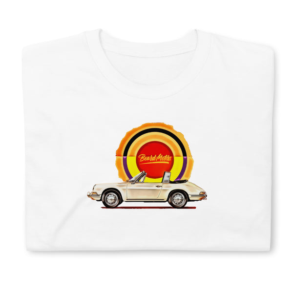 T-shirt Beard Motors 911 Targa Tribute Blanc