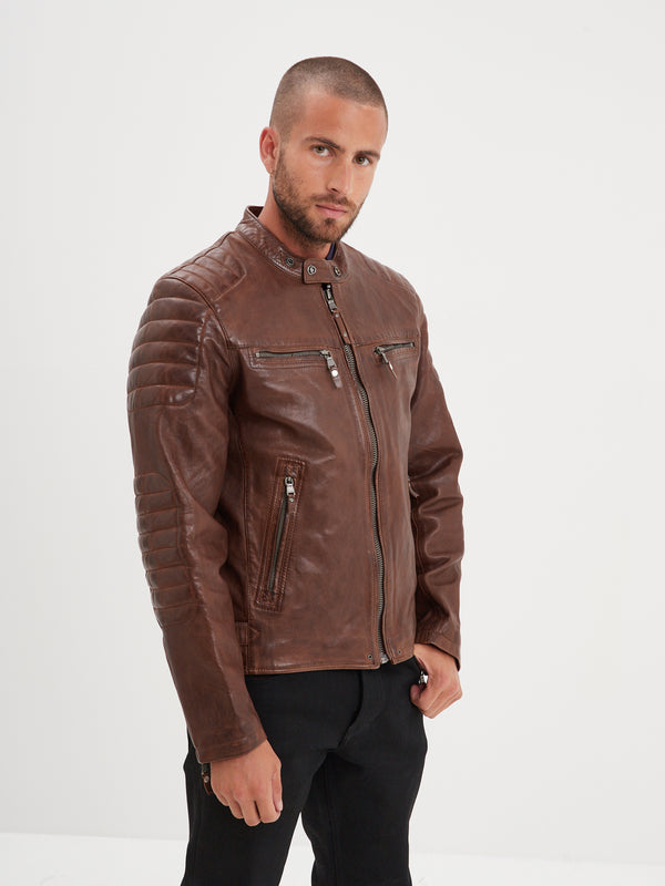 Cruces - Blouson motard cuir homme DAYTONA 73