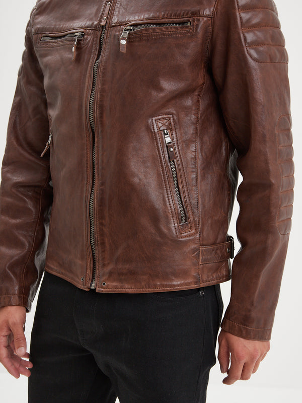 Cruces - Blouson motard cuir homme DAYTONA 73