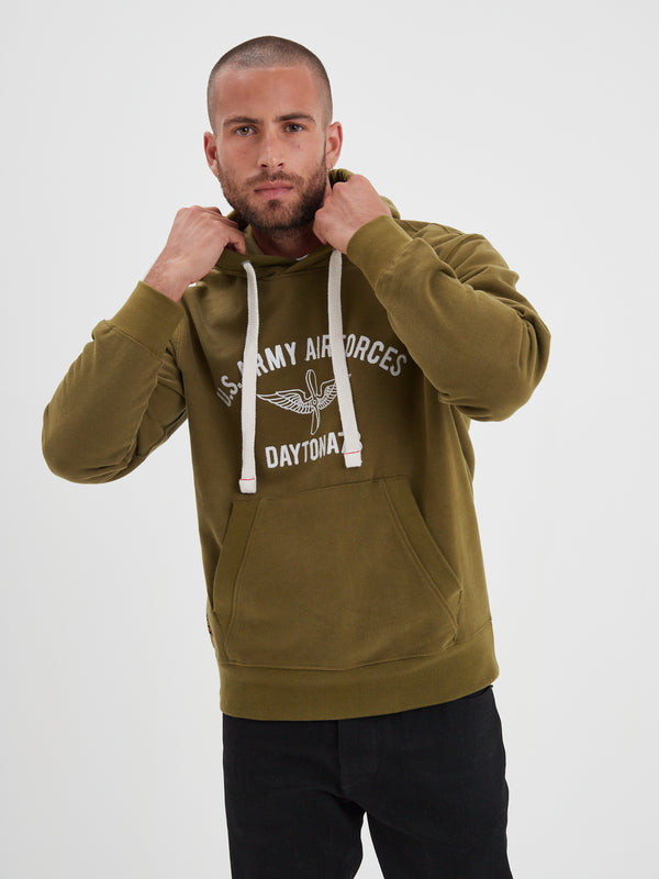 Sweat DAYTONA 73 LOCKOUT - HOODIE ARMY HOMME