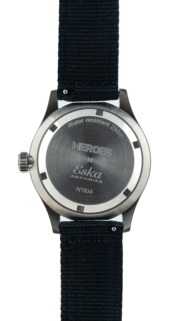 MONTRE HEROES & ESKA Amphibian 250-BH BLACK HEROES