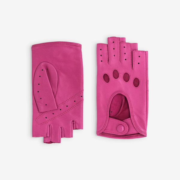 GLOVE STORY - GANTS DE CONDUITE, MITAINES-CUIR AGNEAU-NON DOUBLÉ-21125N- FEMME