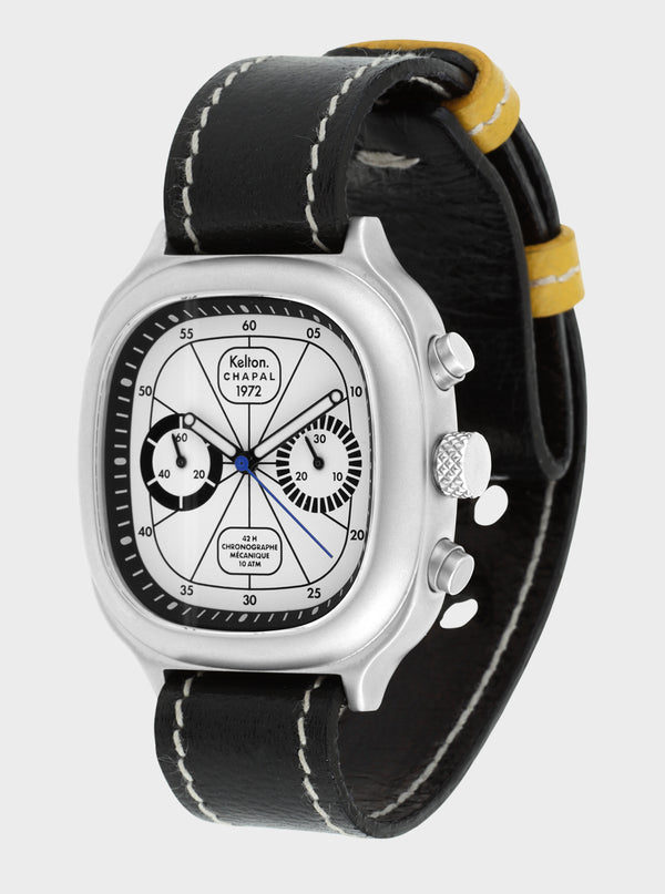Chronographe 1972 Skywhite Kelton x Chapal