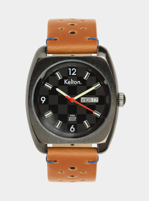 MONTRE KELTON - RC 22 Damier Brown