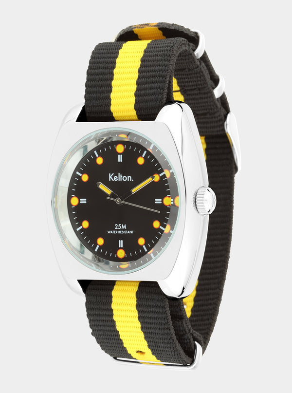MONTRE KELTON - RC 2 Nato noir-jaune