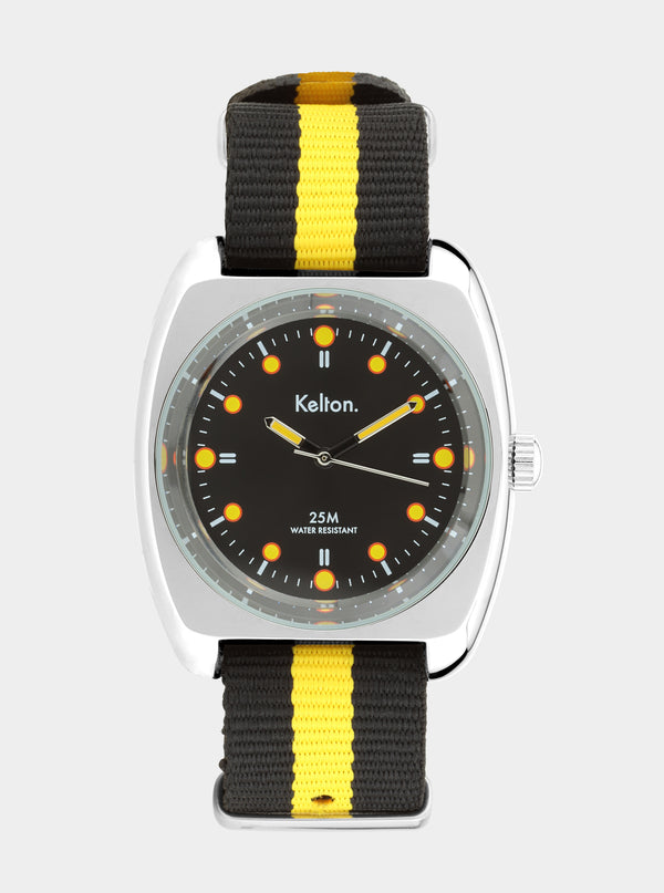 MONTRE KELTON - RC 2 Nato noir-jaune