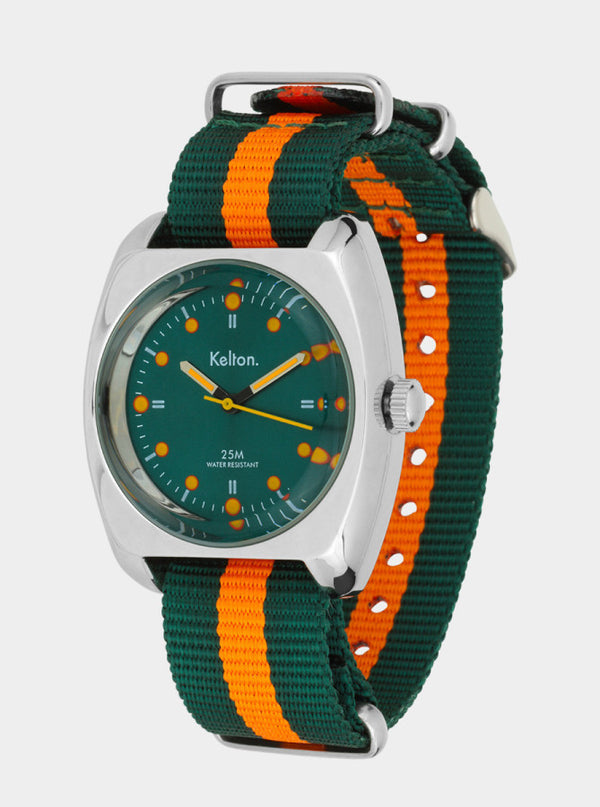 MONTRE KELTON -  RC 2 Nato vert-orange
