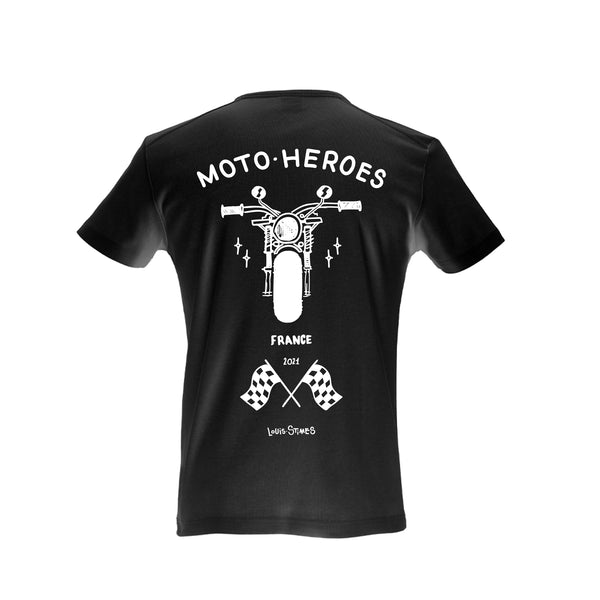 T-shirt Moto Heroes x Louis Stimes 'Moto" noir